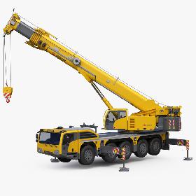 Terex Explorer 5500 All terrain Crane Rigged 3D model